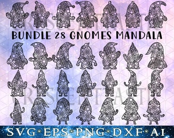 Download Gnome Mandala Svg Etsy