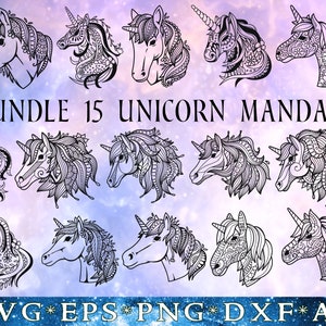 Download Unicorn Mandala Style Zentangle Svg File Cut Files Svg Clipart Download Printable Cutting File Silhouette Iron On Transfer Svg Cut Cricut Digital Drawing Illustration Mondobello Com Br