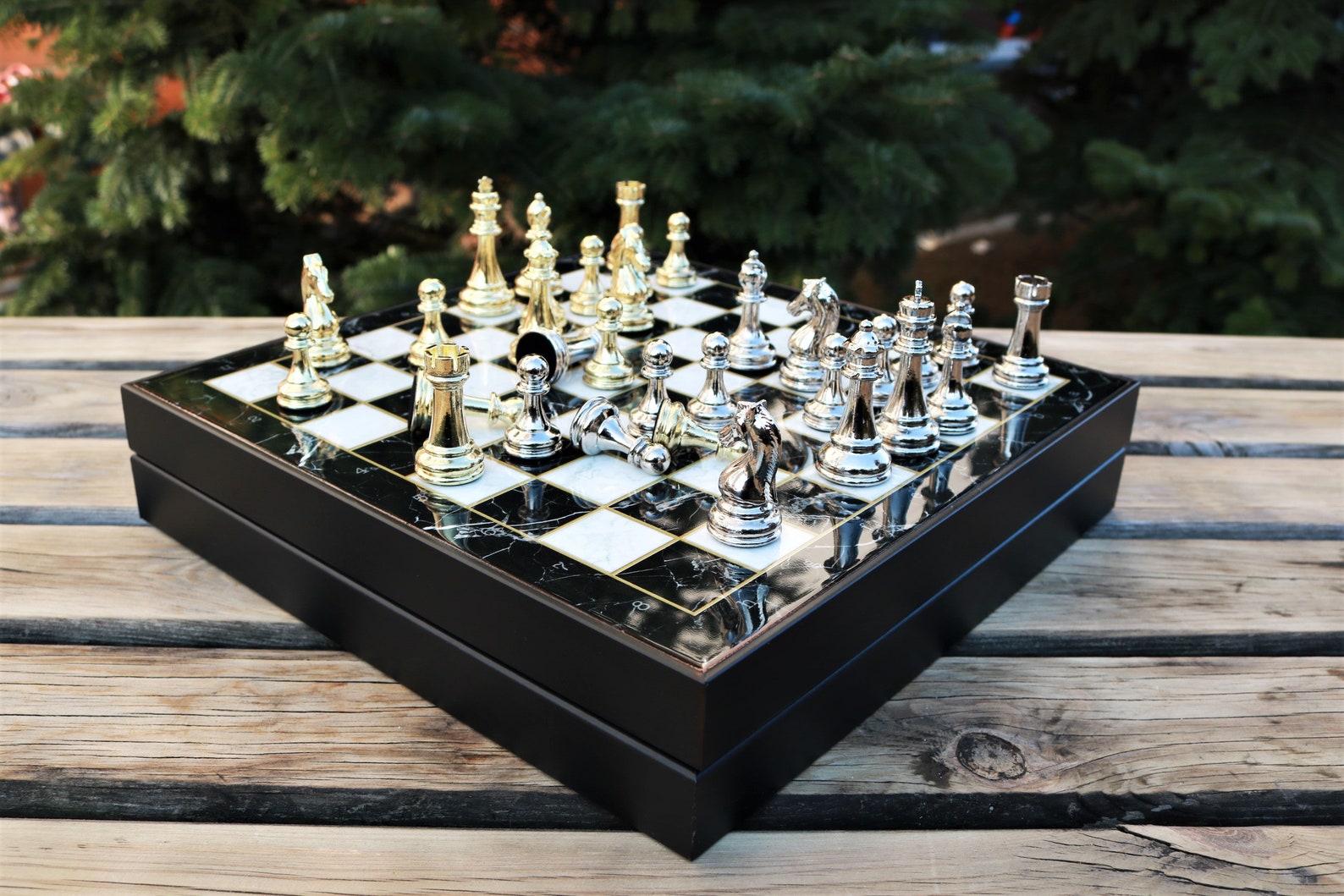 Luxury Marble Chess Set 12 Inch Perfect Finishing Chess Set Etsy