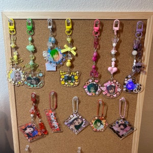 Custom Deco Beaded KPOP/Anime/TV/Any Photo Keychain