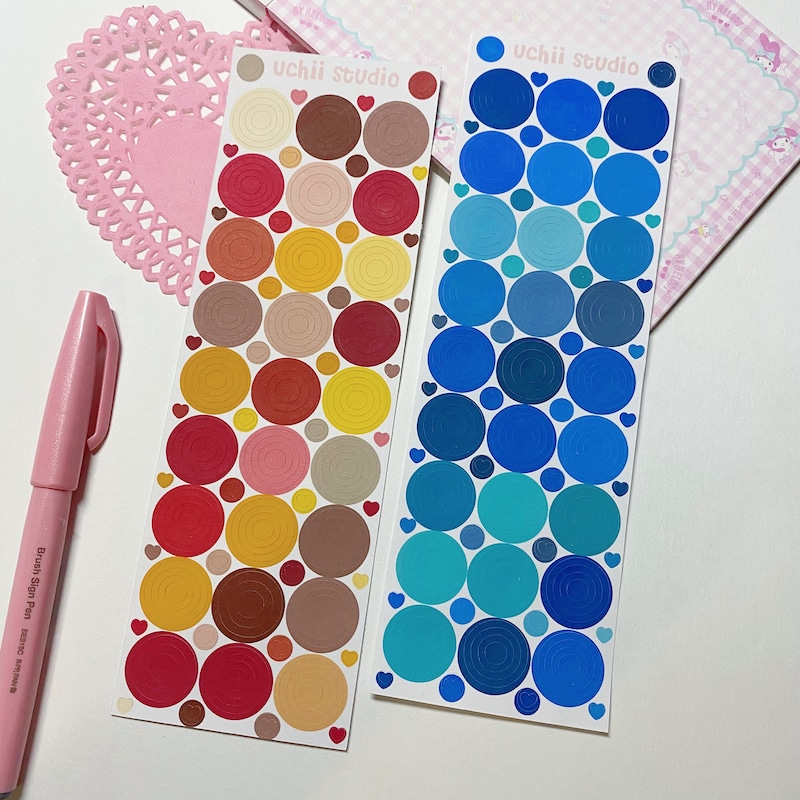 Round Gift Sticker Sticker Round Morandi - Etsy UK