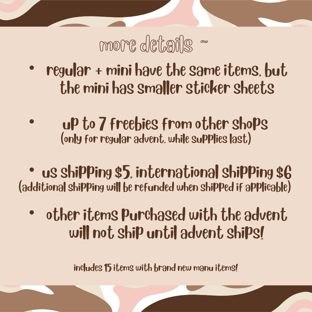 2022 Stationery Advent Calendar Etsy