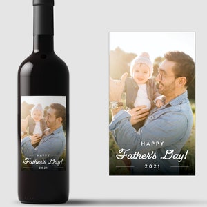 Father's Day Wine Label • Father's Day Gift • Gift for Dad • Gift for Grandpa • WFD001