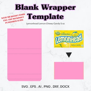 Cinéma Candy 5 oz Blank Wrapper Template SVG, Wrapper svg, Candy Box pour fête d’anniversaire, Boîte à bonbons personnalisée, Cricut, Silhouette