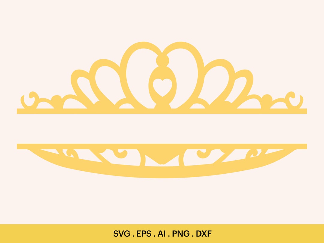 Princess Monogram Princess Crown Monogram SVG, Princess Tiara SVG, Princess Crown Design ...