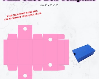 Mini Shoe Box Template SVG, Mini Shoe Box size 2" x 3" x 1.5" Template, Birthday Party Supplies Idea, Blank Template, Cricut, Silhouette
