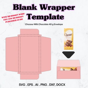Schokoladentafel 1,4 oz Umschlag Vorlage SVG, Chocolate Candy Bar Wrapper svg, Geburtstag personalisierte Schokolade Full Wrap, Cricut, Silhouette