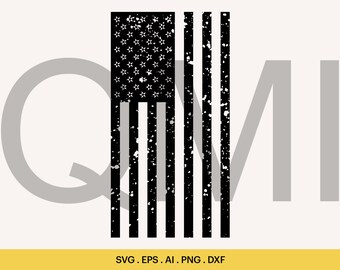 American Flag with Holes SVG, American Flag for design SVG, Distressed American Flag Svg, Rustic American Flag, Cricut, Silhouette