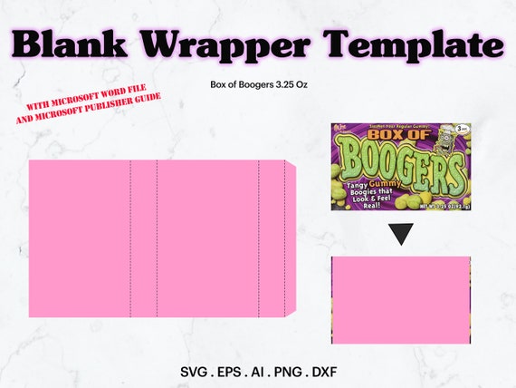 Movie Theater Candy 3.25 Oz Blank Wrapper Template SVG - Etsy