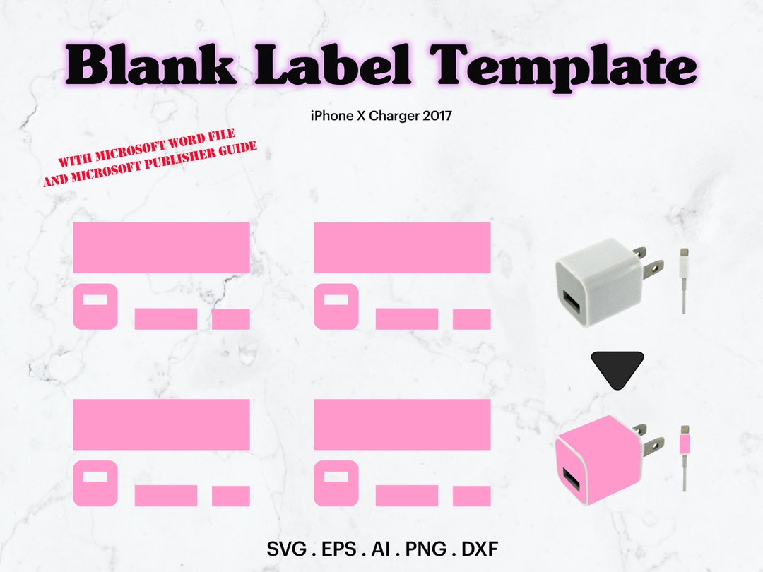 Iphone??? Charger Wrapper Template SVG Phone Charger Wrapper Etsy