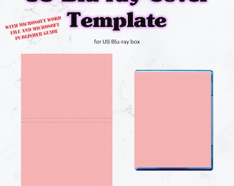 Modèle d'insertion de boîtier de couverture Blu-ray américain Svg, modèle d'étiquette Bluray, modèle de boîtier de CD Blu Ray, étiquette de boîtier vierge, Cricut, Silhouette