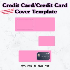 Carte de crédit, modèle de couverture de carte de crédit SVG, modèle d'enveloppe de carte de crédit, modèle de carte de visite de carte de crédit svg, Cricut, Silhouette