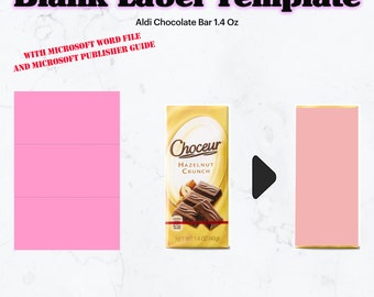 Chocolate Bar 1.4 oz Blank Label Template SVG, Chocolate Candy Bar Wrapper svg, Birthday Personalized Chocolate Bar, Cricut, Silhouette
