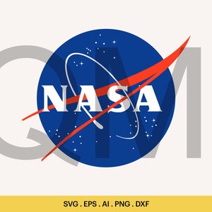 Nasa Logo SVG, Nasa Design Svg, Nasa for Cutting Files, Nasa Silhouette Svg, Nasa Logo Design, Cricut, Silhouette