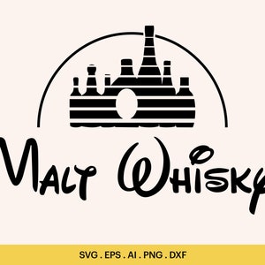 Malt Whisky SVG, Malt Whisky Sillhouette SVG, Verre whisky personnalisé, Whisky Old Fashioned Glasses, Cricut, Silhouette