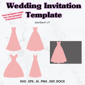 Hochzeitspostkarte / Hochzeitseinladung Vorlage SVG, benutzerdefinierte Hochzeitseinladung Vorlage, druckbare Hochzeit Gastgeschenk, Cricut, Silhouette