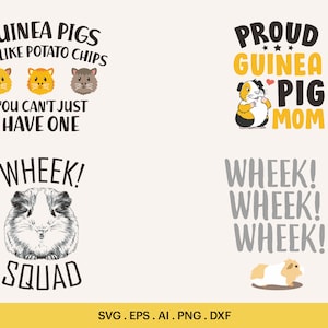 Marsvinspaketdesign Svg, Marsvinsdjurcitat Svg, Marsvinsrolig tröjdesign, Marsvinsklistermärke, Cricut, Silhuett