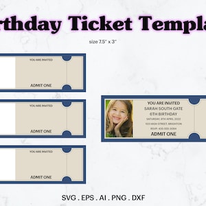 Geburtstagskarte Blanko Vorlage SVG, Geburtstagskarte Größe 7,5 "x 3" Vorlage, Geburtstag Mitbringsel Dekoration Idee, Cricut, Silhouette