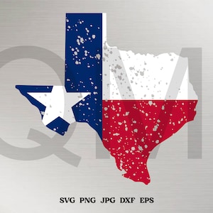 Texas State Flag SVG Clipart, Texas Shape Png, Texas Flag with Holes Svg, Red White and Blue Texas, Cricut, Silhouette