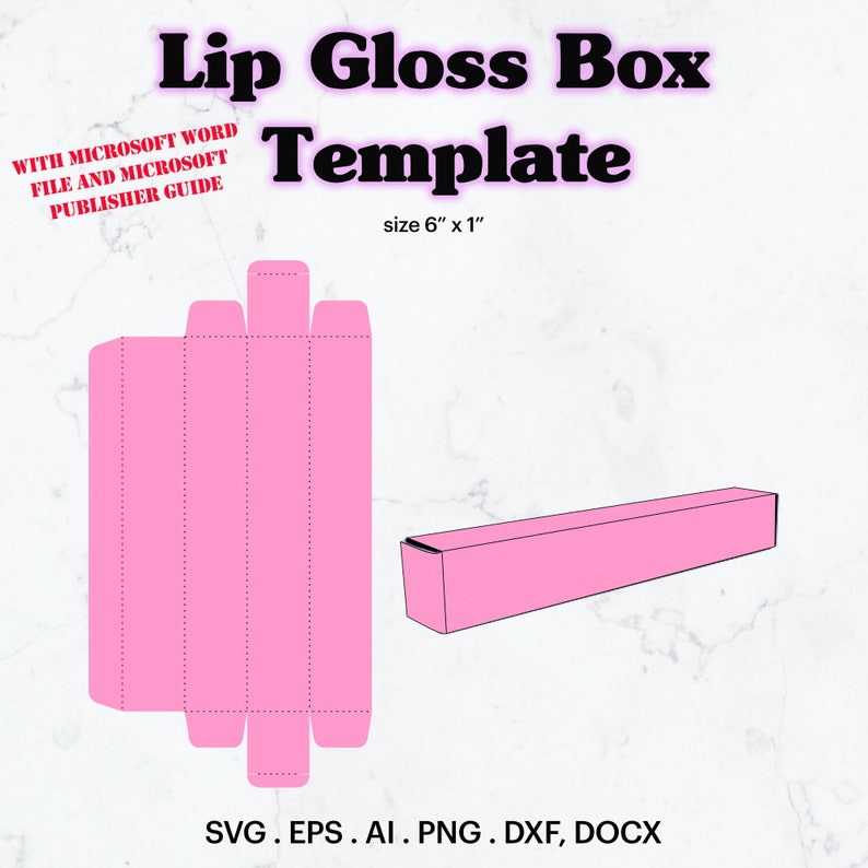 Lip Gloss Box Template SVG Lip Gloss Box Size (Instant Download) Etsy Lip Gloss Box Template SVG Lip Gloss Box Size (Instant Download) Etsy