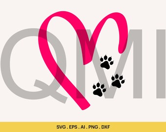 Hjärta med katttass SVG, katttassar SVG, katttassmönster Svg, katttassklippfiler, kärlekskattdesign, katt+tass, Cricut, silhuett