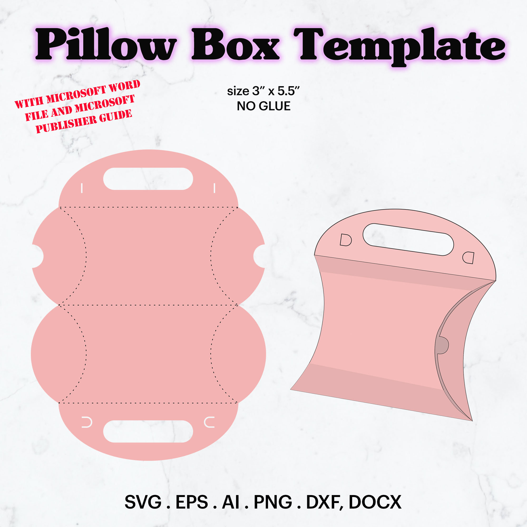 pillow-box-template-svg-gift-box-size-5-5-x-3-x-0-2-blank-template-birthday-party-idea-party-favor-wedding-favor-cricut-silhouette-etsy