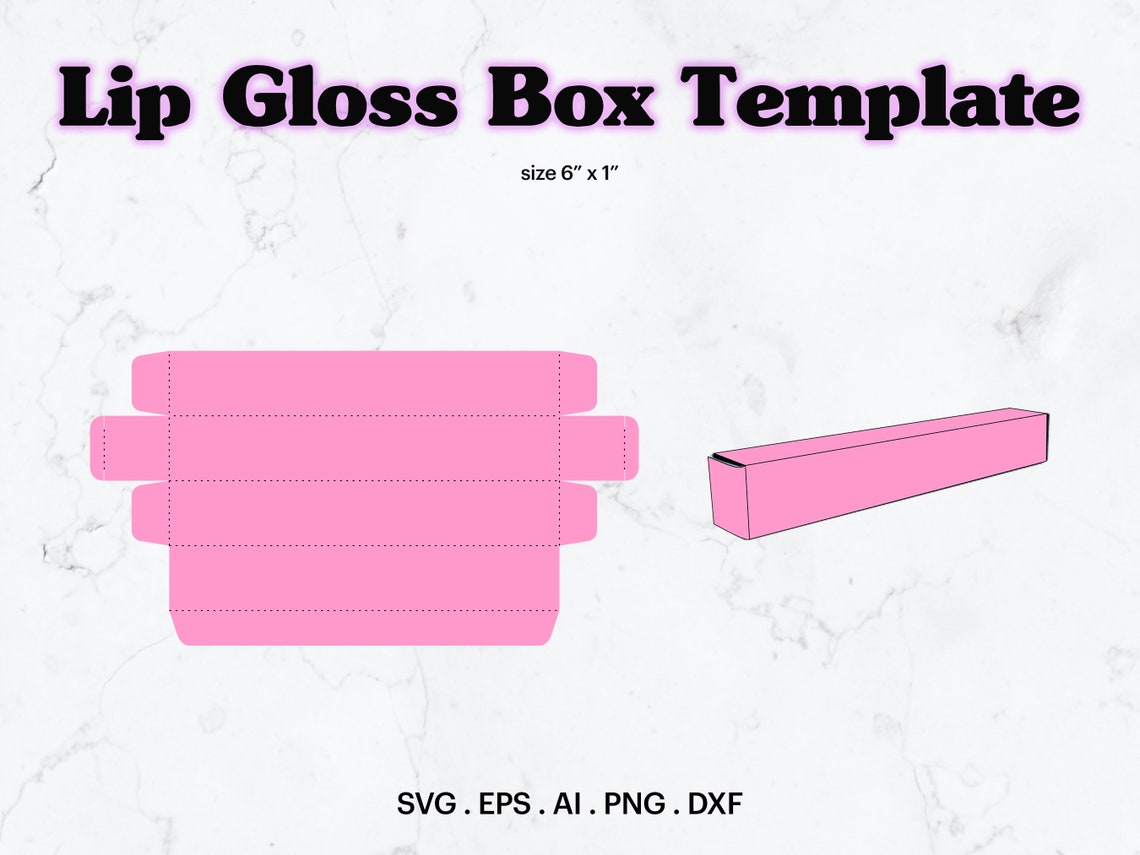 Lip Gloss Box Template SVG Lip Gloss Box Size 6 X Etsy Lip Gloss Box Template SVG Lip Gloss Box Size 6 X Etsy