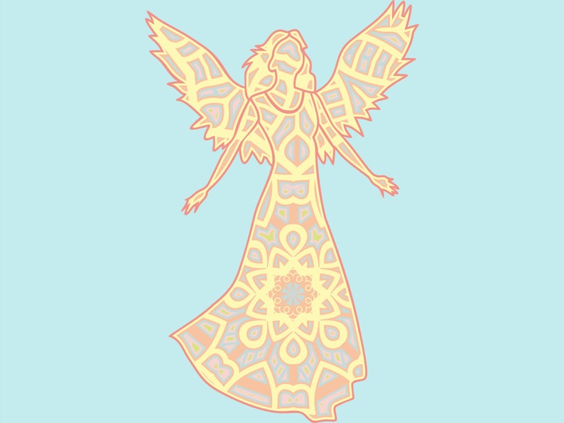 Free Free Layered Angel Svg 427 SVG PNG EPS DXF File