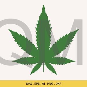 Forma foglia di intaglio SVG, Foglia di marijuana SVG, Ganja Svg, Pace Amore e Indire file di taglio Svg, Foglia di intaglio Design reale, Cricut, Silhouette