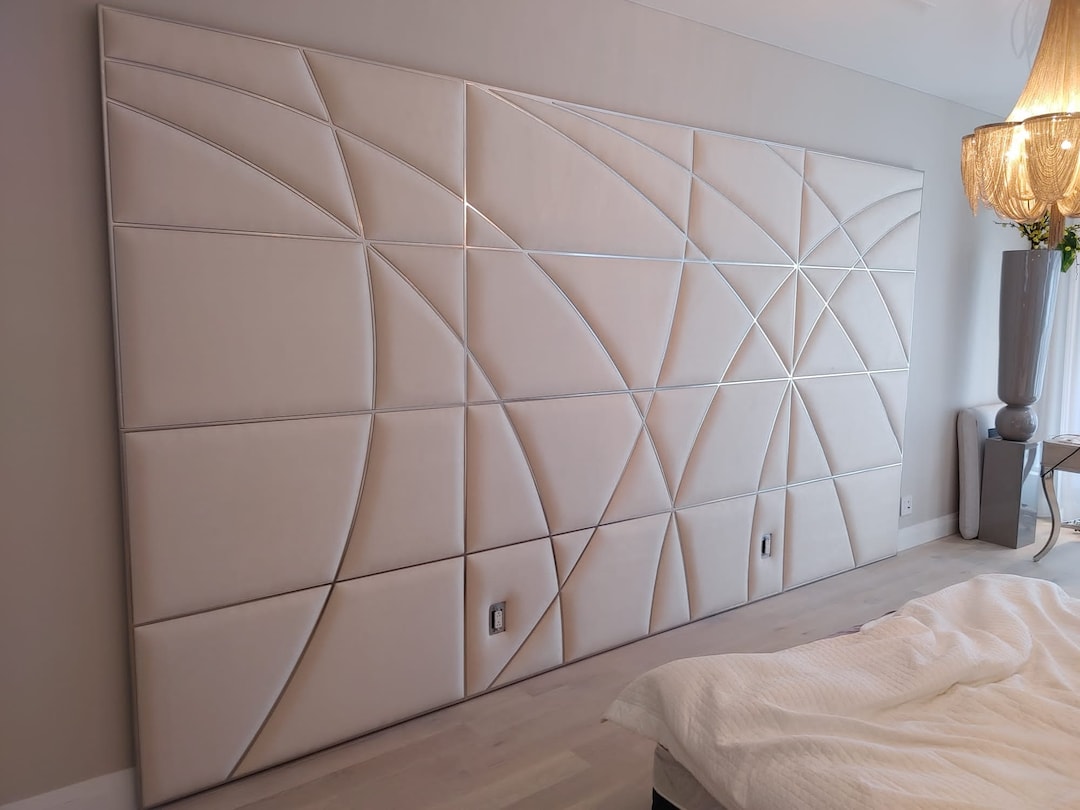 Upholstered Headboard Wall Bedroom, King/ Queen Size Headboard, Panel Wall Decor, Bedroom Wall