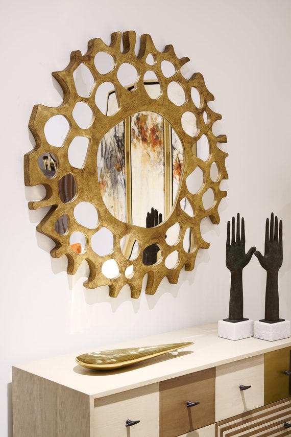Gold mirror 2024 wall decor