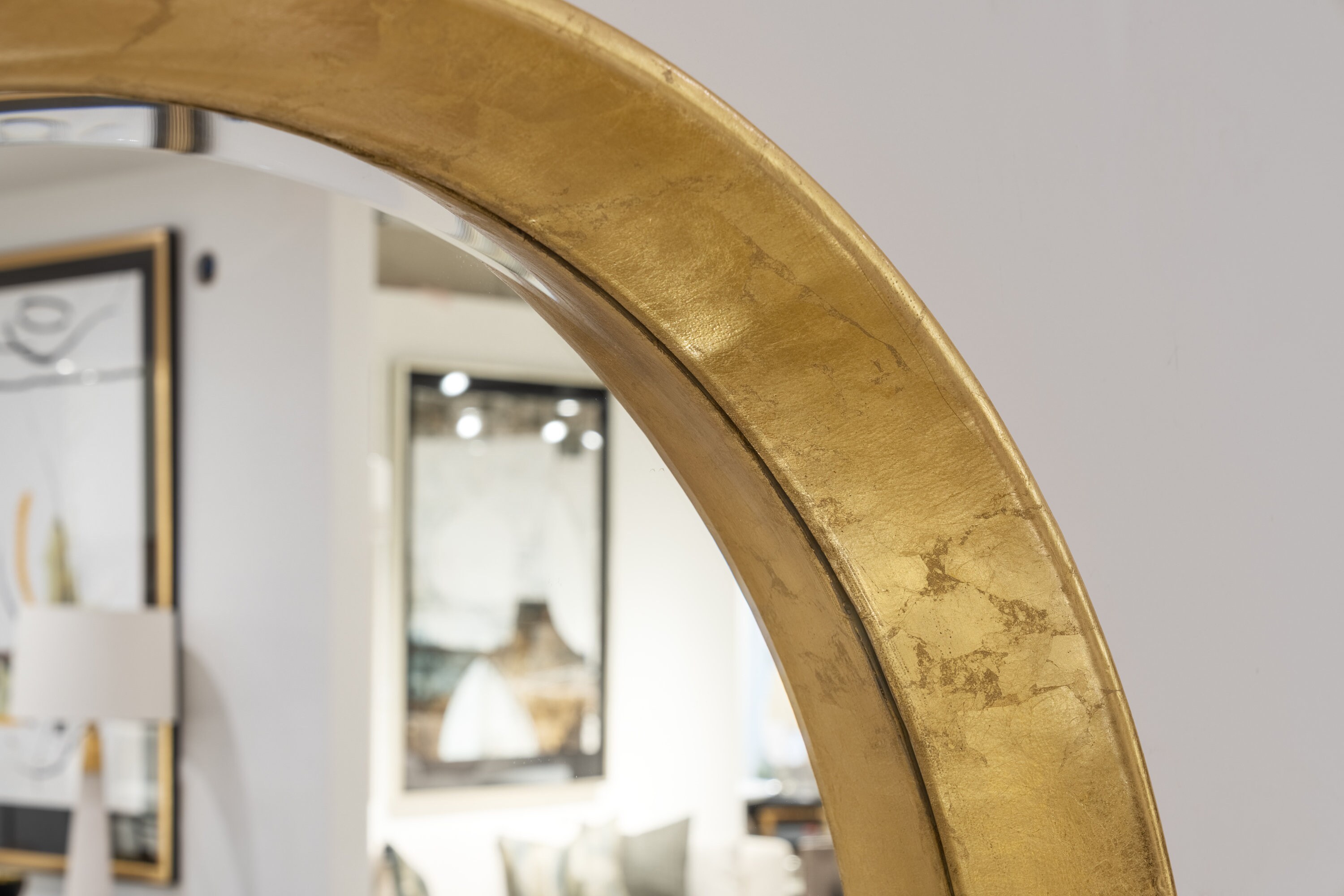 Spiegel rond goud decoratie Ginko Ø29cm - RETIF