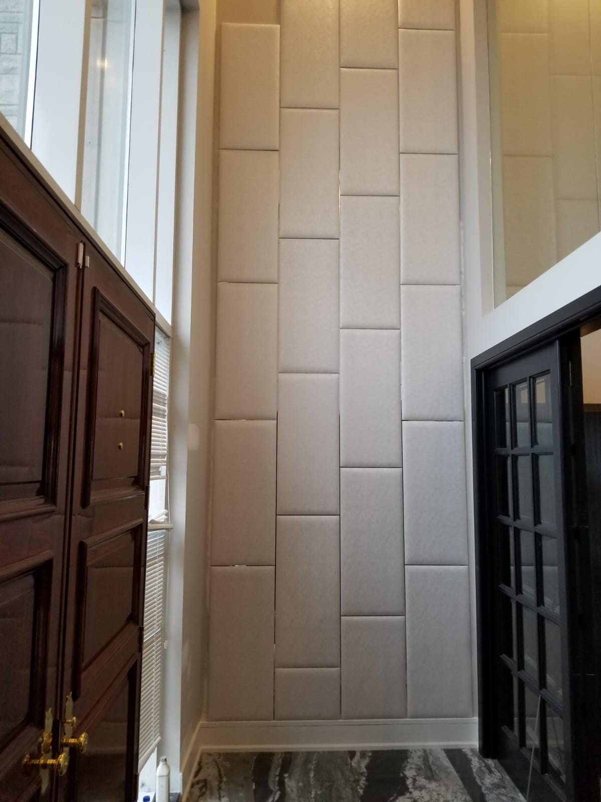 Upholstered Headboard Wall Panels Faux Leather 3M Adhesive Etsy