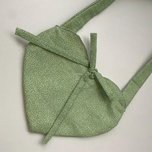 Bolso de hombro o cartera de leopardo/guepardo verde con forma de corazón hecho a mano
