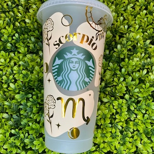 Scorpio Cup, Scorpio Cold Cup, Zodiac Sign Cup, Scorpio gift, Scorpio Coffee Cup, Scorpio Tumbler, Scorpio Zodiac Cup, Zodiac Tumbler image 1