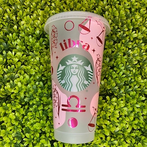 Libra Cup, Libra Cold Cup, Zodiac Sign Cup, Libra gift, Libra Coffee Cup, Astrology Gift, Zodiac Gift, Gift for her, Libra Custom Cup, Libra