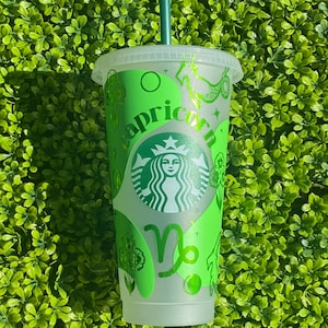 Capricorn Cup, Capricorn Cold Cup, Zodiac Sign Cup, Capricorn gift, Capricorn Coffee, Capricorn Tumbler. Zodiac Tumbler, Capricorn Zodiac