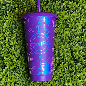 Scorpio Cup, Scorpio Cold Cup, Scorpio Gift, Zodiac Gift, Scorpio Coffee Cup, Gift for her, Scorpio Zodiac Sign, Personalized Zodiac Cup