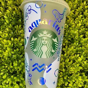 Aquarius Cup, Aquarius Cold Cup, Zodiac Sign Cup, Aquarius gift, Aquarius Coffee Cup, Aquarius Tumbler, Zodiac Tumbler, Aquarius Zodiac