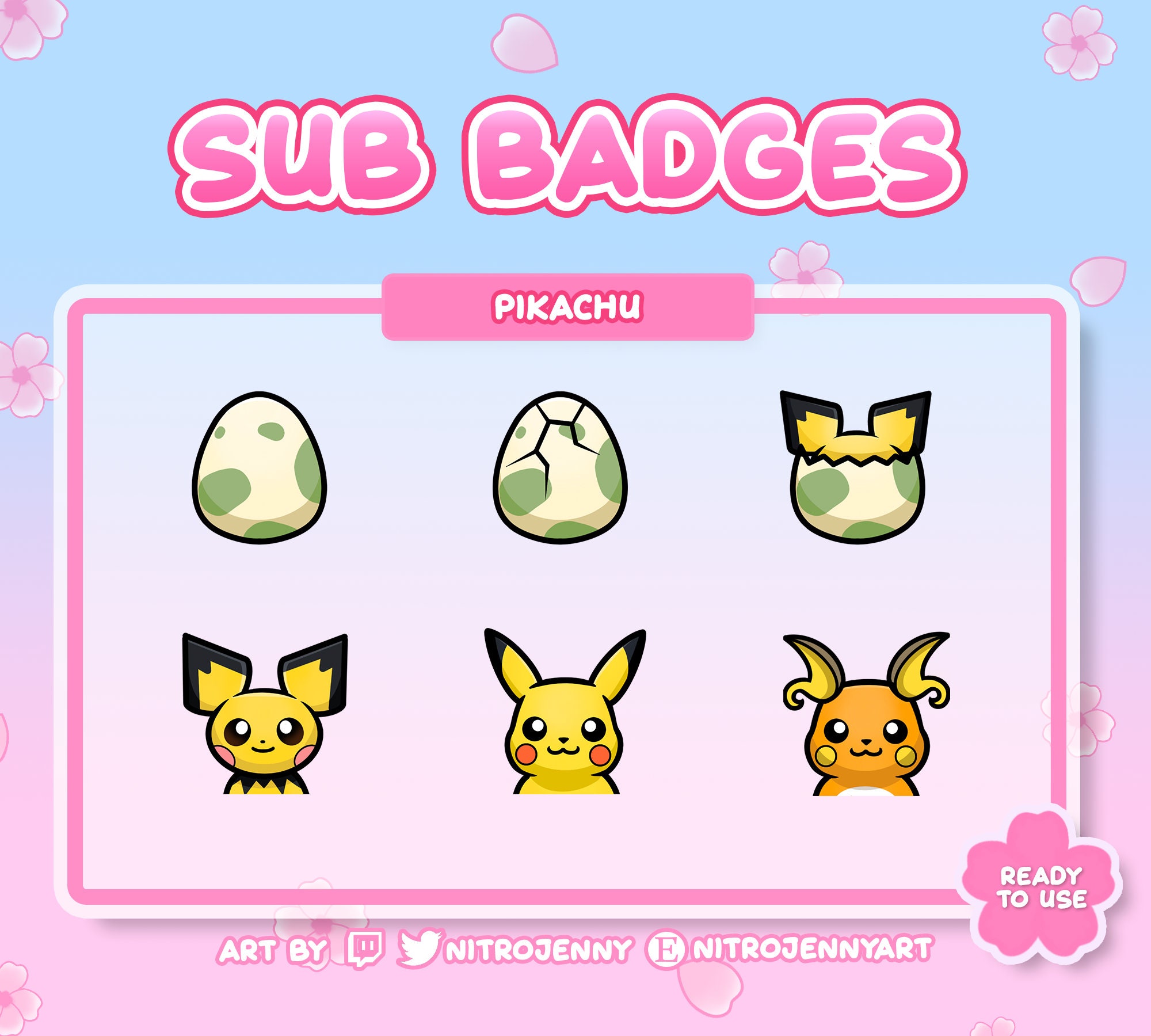 Poki Sub Badges Pokemonfaces Twitch Sub Badges Twitch 