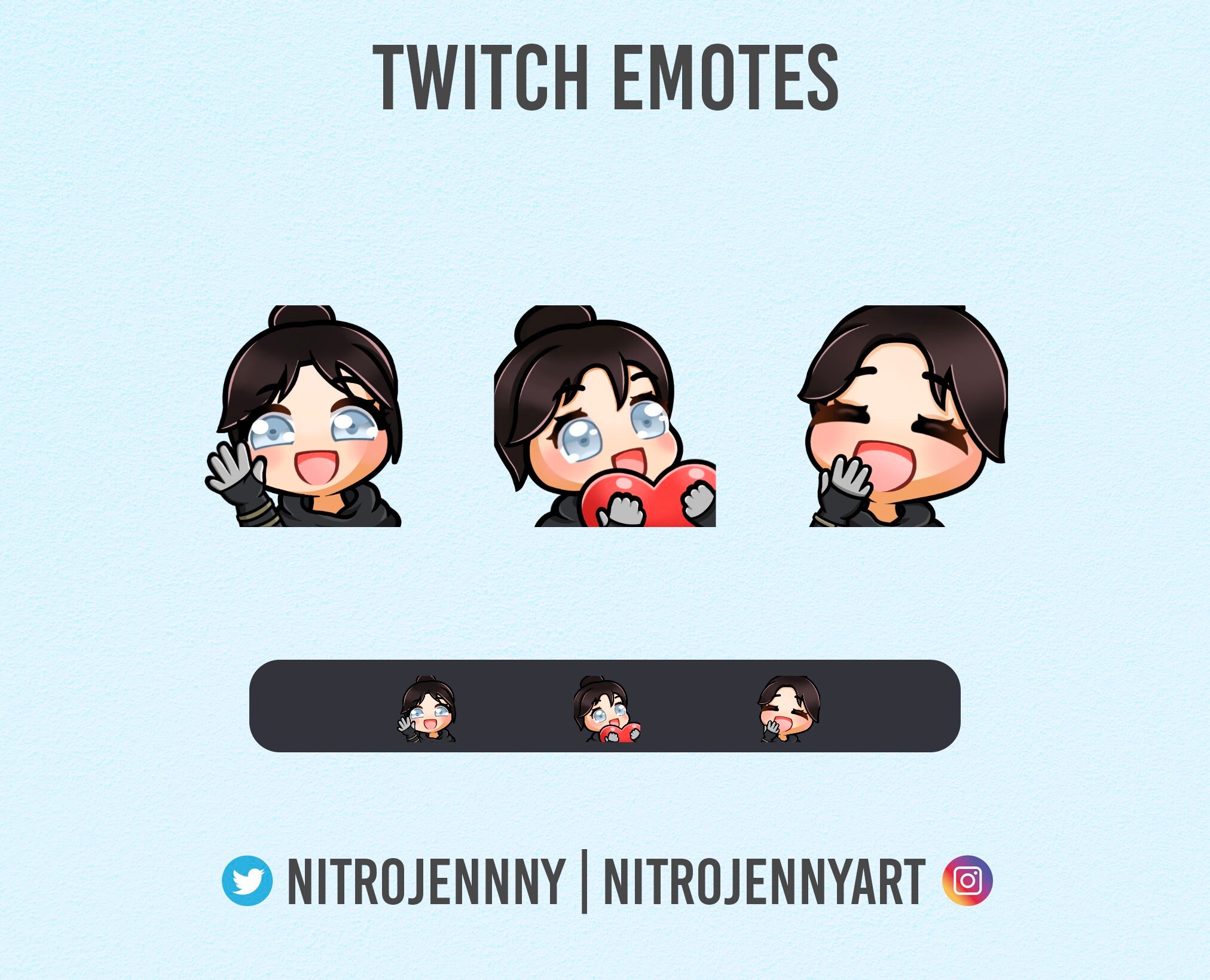 Twitch Emotes Discord Emotes Apex Legends Wraith Cute Etsy