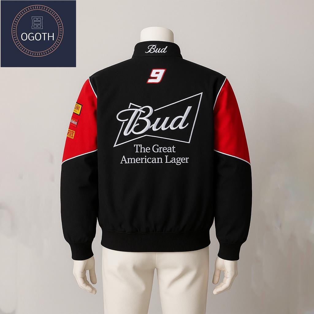 Budweiser Nascar Jacket - Etsy Canada Budweiser Nascar Jacket - Etsy Canada