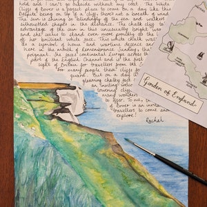 Los acantilados blancos de Dover - noviembre. Una visita a los acantilados inspira una carta sobre la bienvenida a los demás.