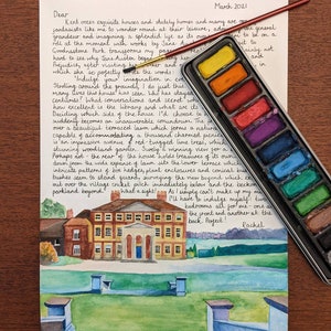 Goodnestone Park- Marzo. Visitar los terrenos de una hermosa casa señoría inspira una carta que contempla la historia y la vida como su dueño.