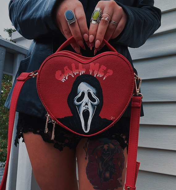 Ghost SCREAM Inspired Gothic Horror Decor Heart Purse SCREAM call Me Etsy