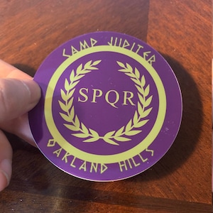 FRETE GRÁTIS feito à mão Percy Jackson Roman SPQR adesivo 3”