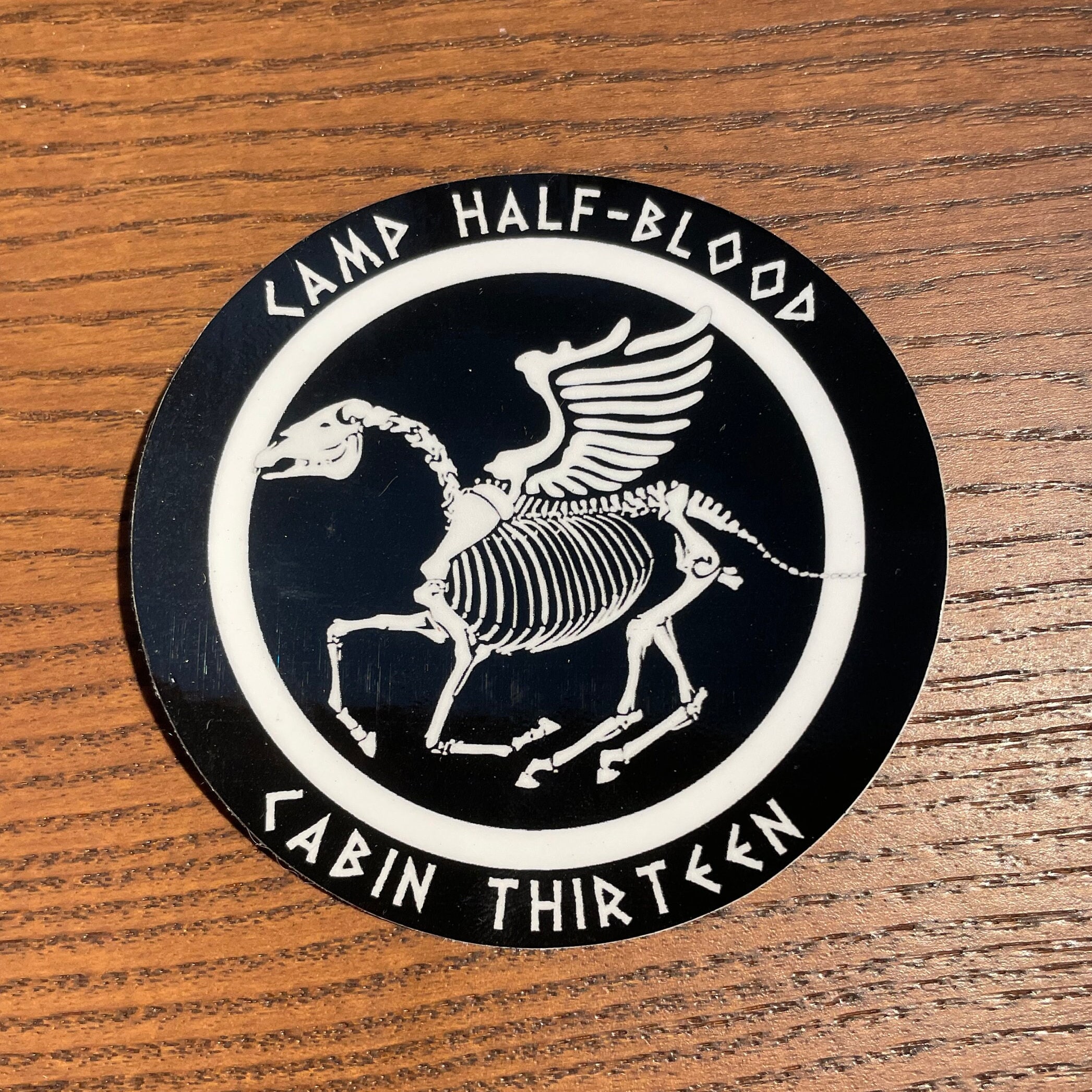 Percy Jackson - Camp Half-Blood - Cabin Five - Ares Sticker for Sale by  gingerbun