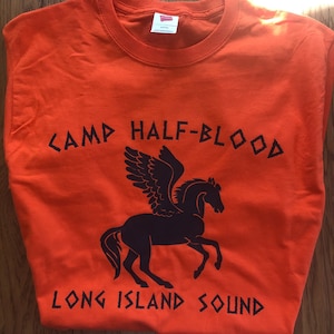 PERCY JACKSON Camp-Half Blood Orange Shirt Customizable Gift