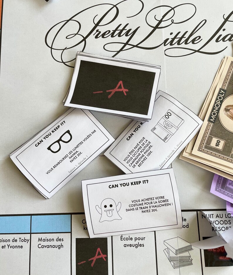 Monopoly à Imprimer Pretty Little Liars | Etsy