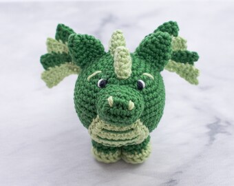 Chubby Dragon Amigurumi Häkelanleitung (PDF Häkelanleitung & Videoanleitung)